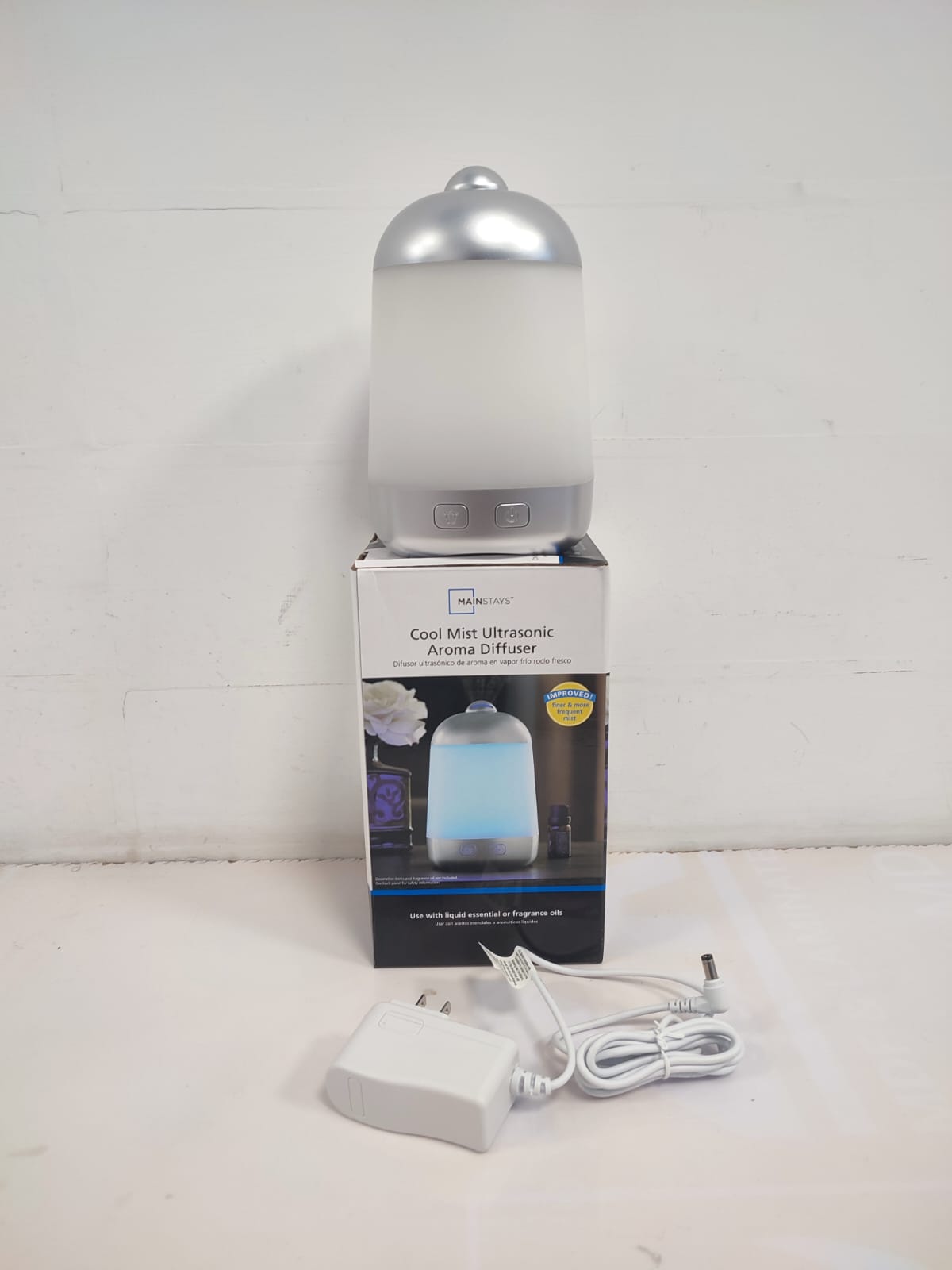 Mainstays Cool Mist Ultrasonic Aroma Oil Diffuser