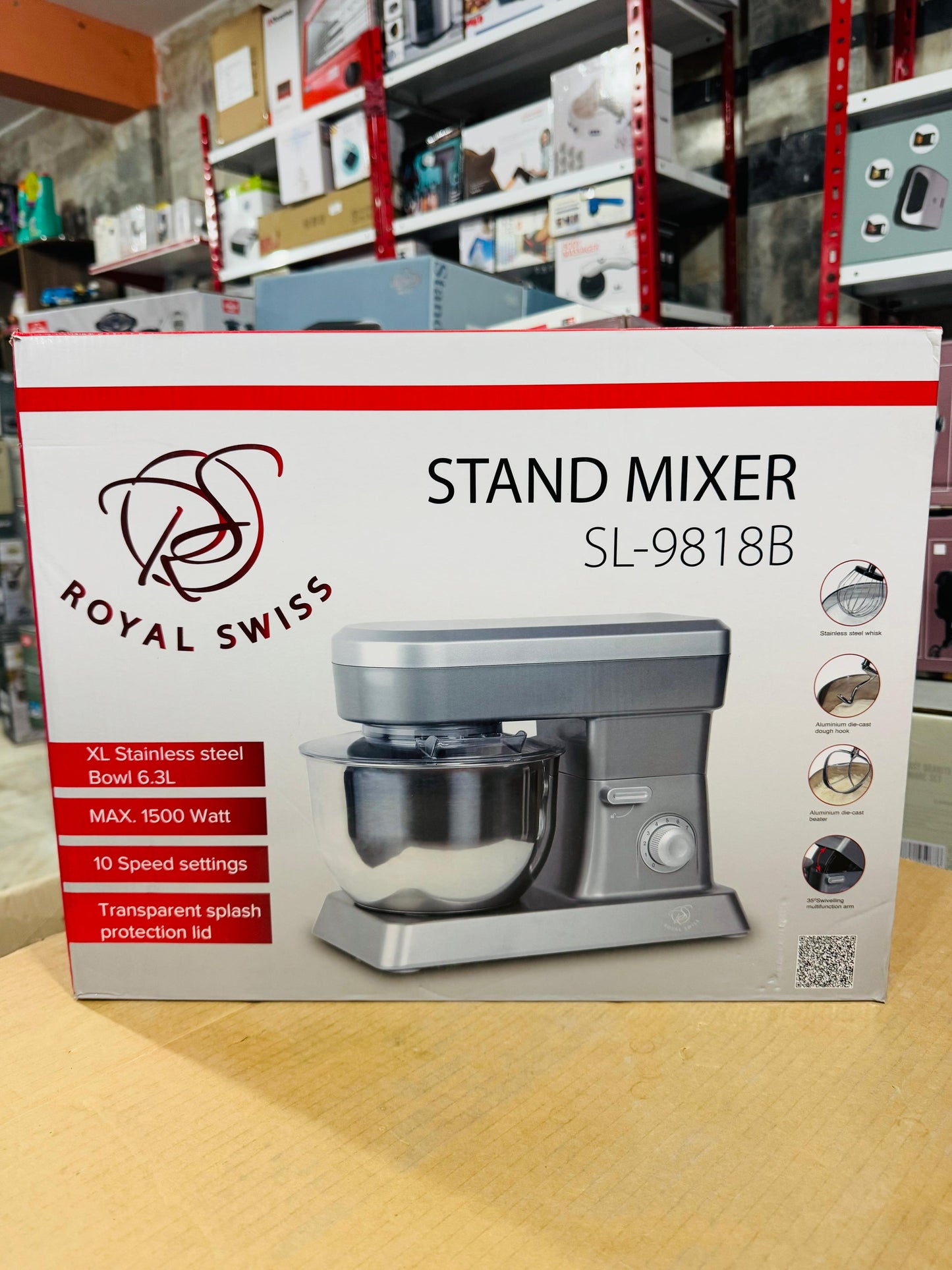 Royal Swiss Stand Mixer 6.3L SL-9818B