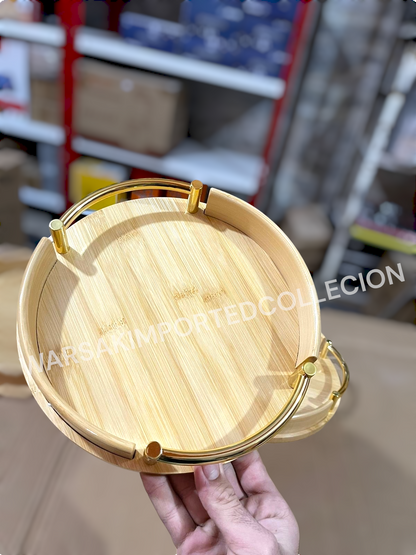 3pcs Bamboo Tray Set