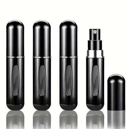 4pcs Mini Portable Perfume Spray Bottles - 5ml Refillable Atomizers,