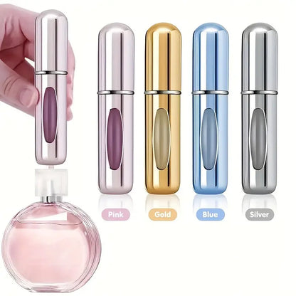 4pcs Mini Portable Perfume Spray Bottles - 5ml Refillable Atomizers,